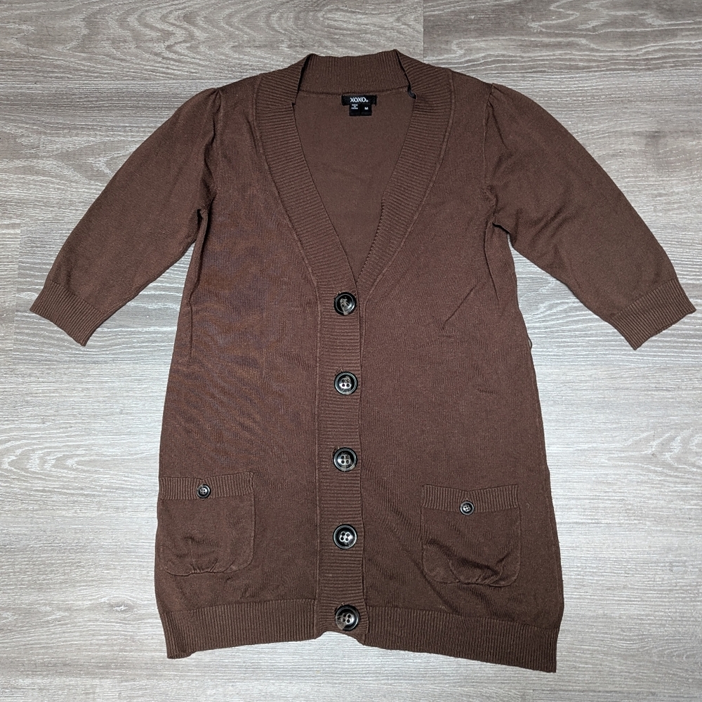 [FREEw/PURCHASE] XOXO | 3/4 sleeve long cardigan/dress